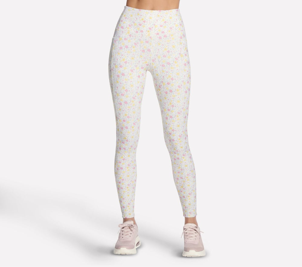 Skechers Skechers GO WALK Rib Floral Full Length High-Waisted Legging Women