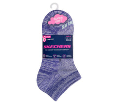 Skechers Skechers 6 Pack Girls' Low Cut Color Stripe Socks Kids