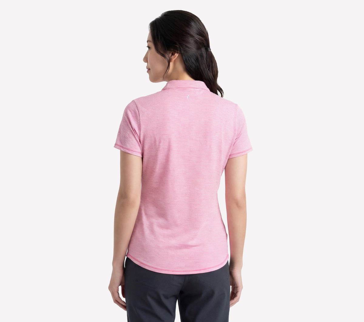 Skechers Skechers Short Sleeve On The Green Striped Polo Women