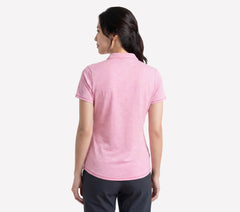 Skechers Skechers Short Sleeve On The Green Striped Polo Women