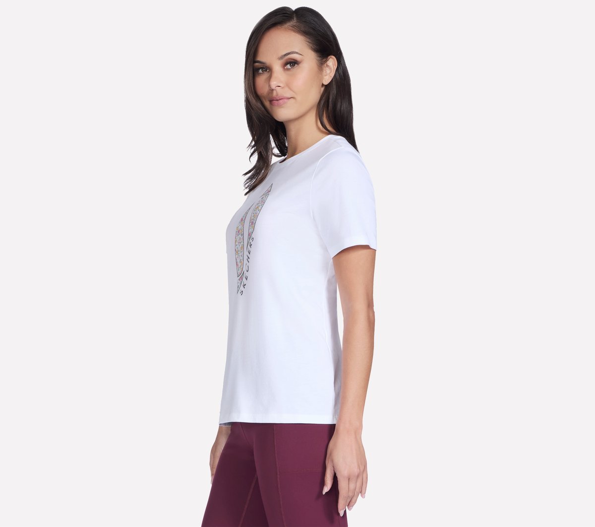 Skechers Skechers Floral Diamond Short Sleeve Tee Women
