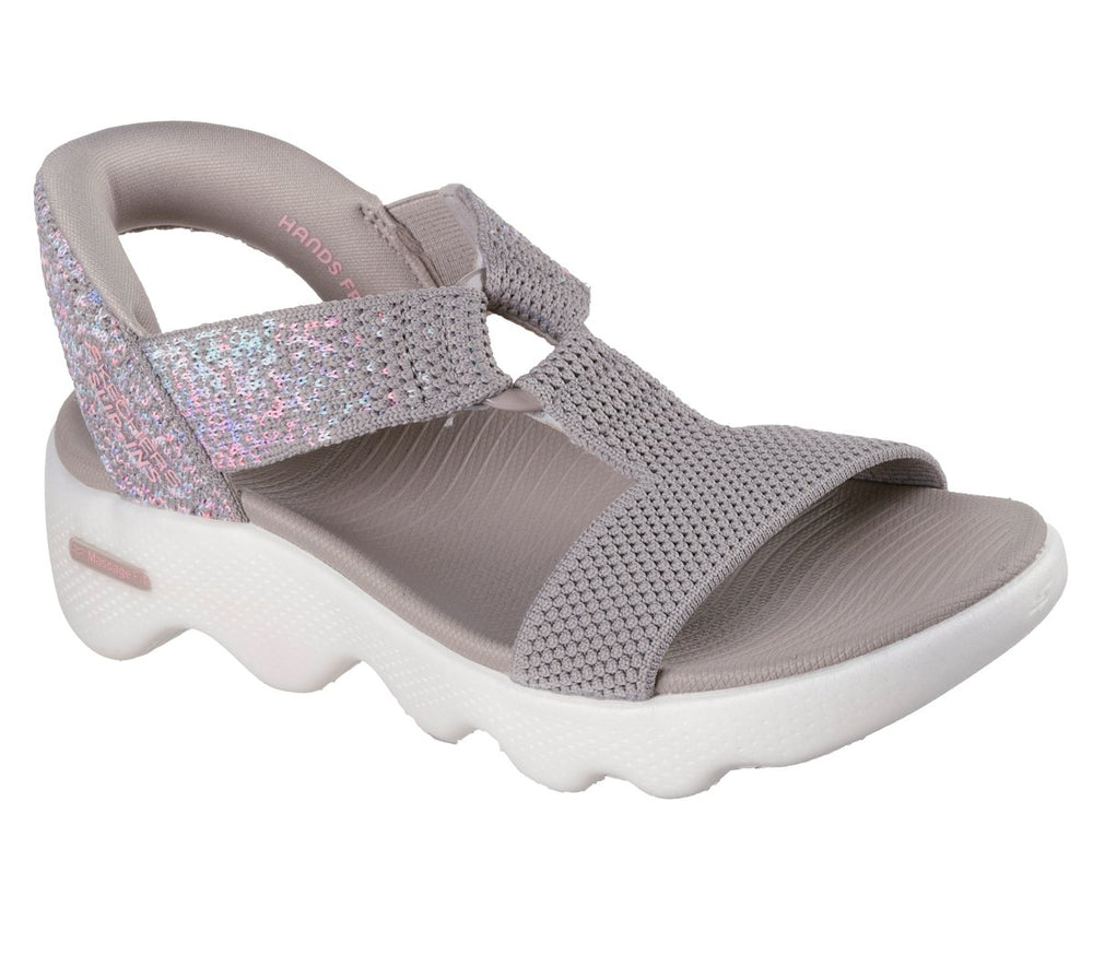 Skechers Skechers Slip-ins: GO WALK Massage Fit Sandal - Confetti Sky Women