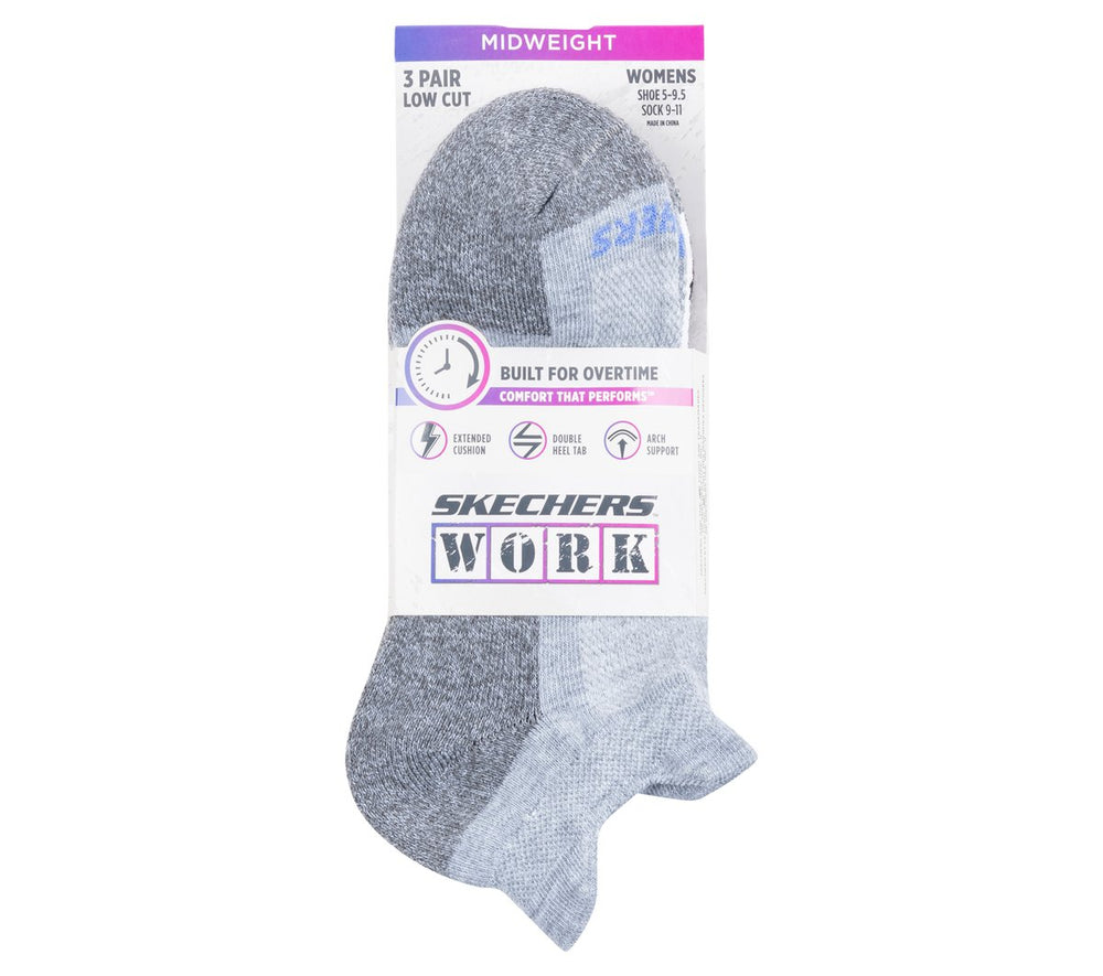 Skechers Skechers Work: Lowcut Heel Tab Socks - 3 Pack Women