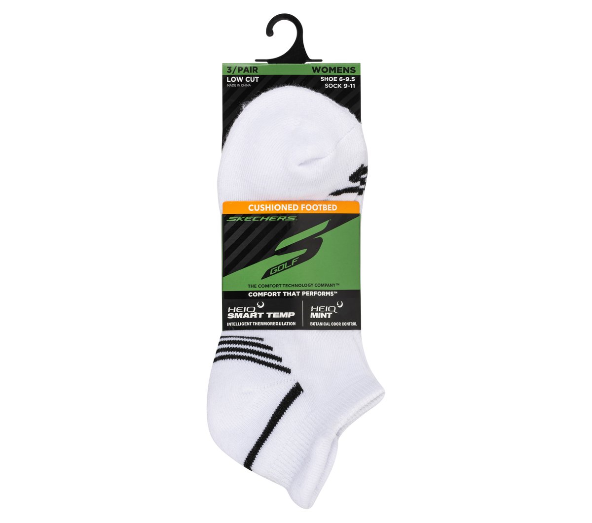 Skechers Skechers 3 Pack Women's Performance Low Cut Golf Socks Women