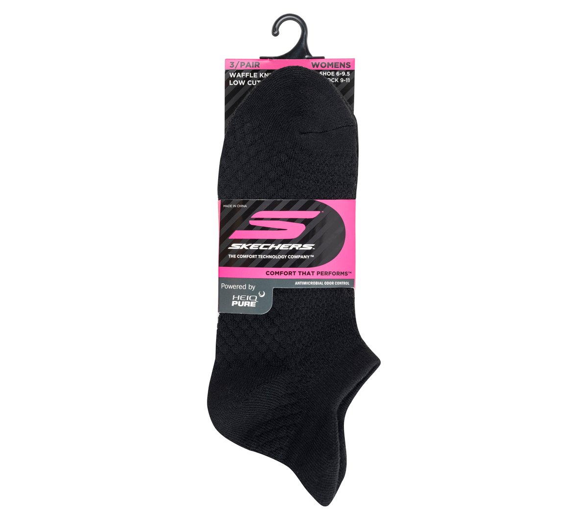 Skechers Skechers 3 Pack Women's Performance Low Cut Textured Socks Women