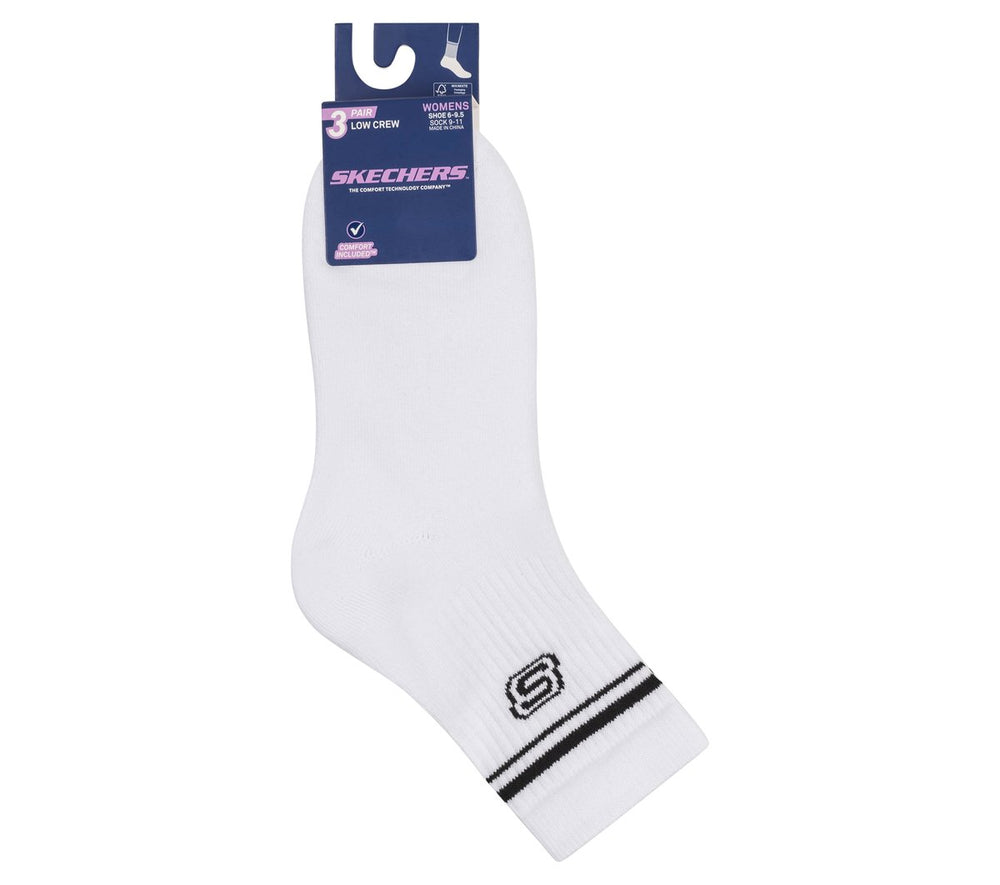 Skechers Skechers 3 Pack Women's Low Crew Varsity Socks Women