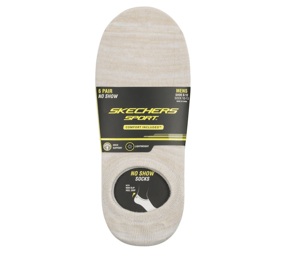 Skechers Skechers 6 Pack Men's Sneaker Liner Socks Men