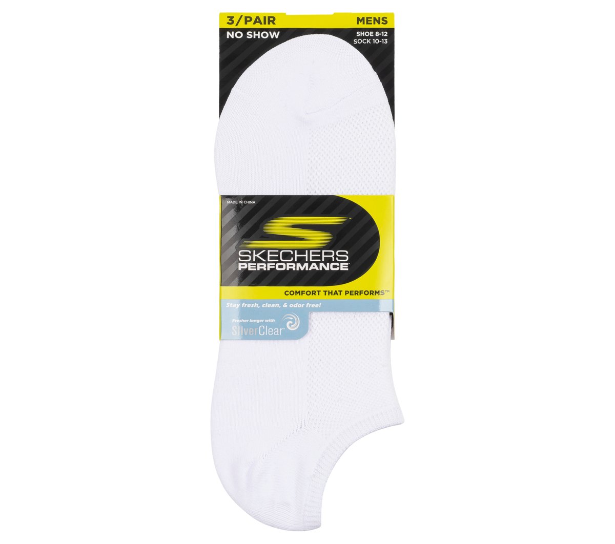 Skechers Skechers 3 Pack No Show Stretch Socks Men