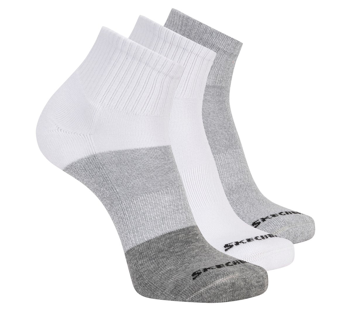 Skechers Skechers 3 Pack Men's Colorblock Quarter Socks Men