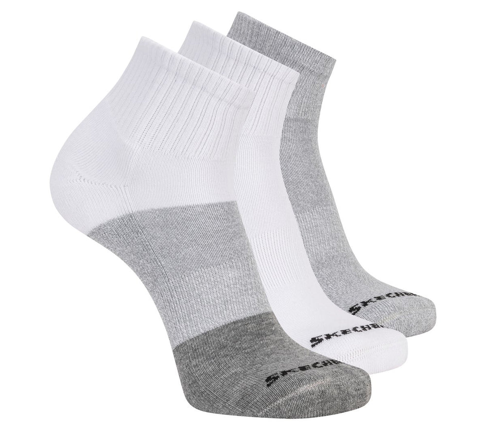 Skechers Skechers 3 Pack Men's Colorblock Quarter Socks Men