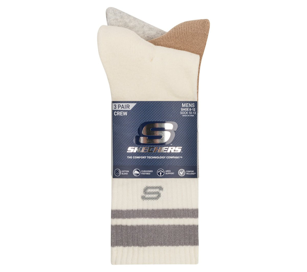 Skechers Skechers 3 Pack Men's Lifestyle Crew Socks Men