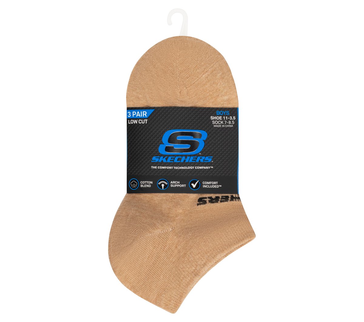 Skechers Skechers 3 Pack Boys' Low Cut Cotton Socks Kids