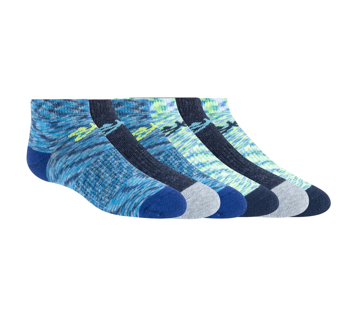 Skechers Skechers 6 Pack Space Dye Low Cut Socks Kids