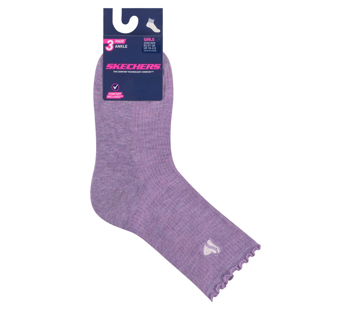 Skechers Skechers 3 Pack Kids Ankle Lettuce Socks Kids