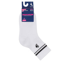Skechers Skechers 3 Pack Girls' Low Crew Ribbed Socks Kids